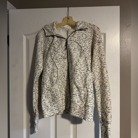 lululemon athletica Jackets & Blazers - Lululemon Athletica Black and White Script Jacket